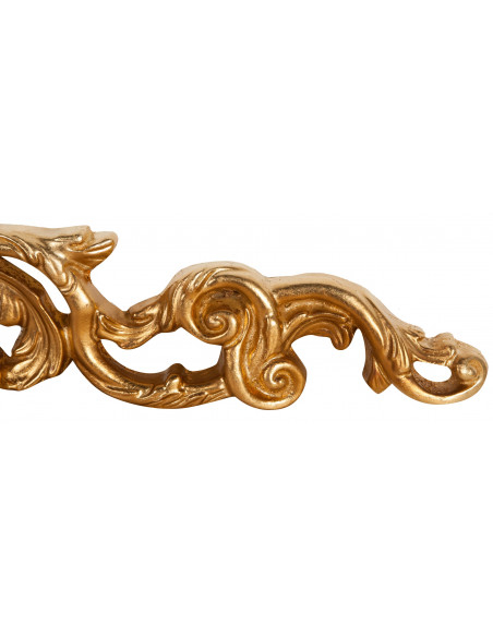 Porta externa de madeira com acabamento em folha de ouro antigo Made in Italy L80XDP2,5xH15 cm - Biscottini.it