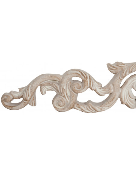 Sopraporta in legno finitura bianco anticato Made in Italy L80XPR2,5xH15 cm -Biscottini.it