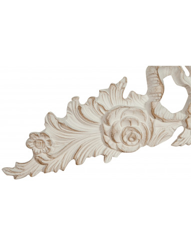 Sopraporta in legno finitura bianco anticato Made in Italy L73xPR4xH26 cm - Biscottini.it Sopraporta in legno finitura bianco anticato Made in Italy L73xPR4xH26 cm - Biscottini.it