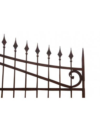Cancello in ferro pieno L402xPR4xH288 cm Cancello in ferro pieno L402xPR4xH288 cm