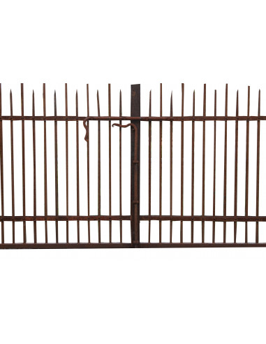 Portão de ferro maciço L402xDP4xH288 cm Portão de ferro maciço L402xDP4xH288 cm