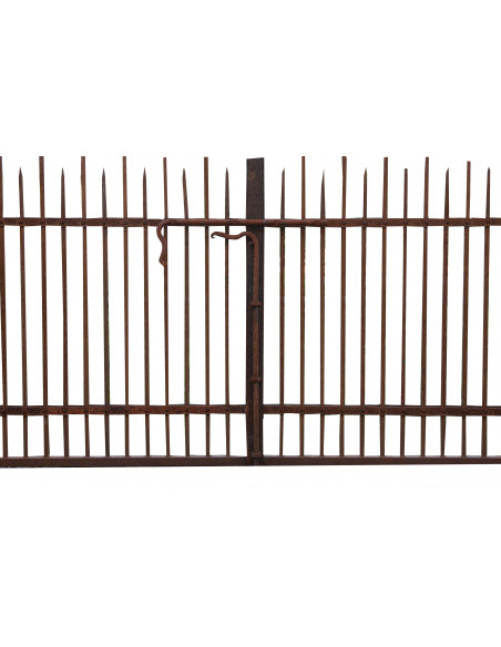 Portão de ferro maciço L402xDP4xH288 cm