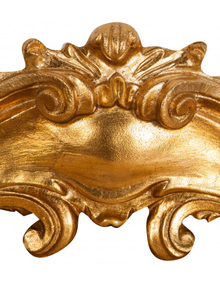 Sopraporta in legno finitura foglia oro anticato Made in Italy L57xPR6xH20 cm - Biscottini.it