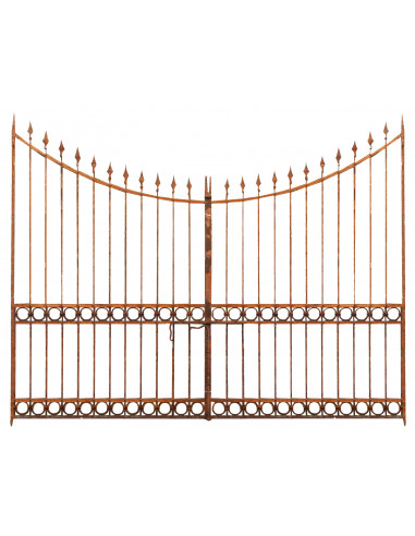 Cancello in ferro pieno L345xPR4xH270 cm