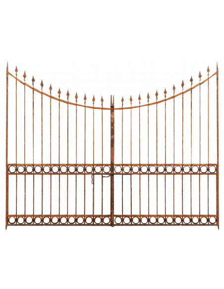Cancello in ferro pieno L345xPR4xH270 cm