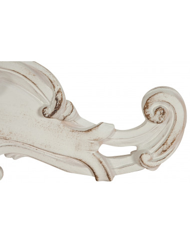 Feita na Itália L57xPR6xH20 cm velho branco acabamento porta de madeira Feita na Itália L57xPR6xH20 cm velho branco acabamento porta de madeira