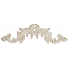 Sopraporta in legno finitura bianco anticato Made in Italy L90xPR3xH27 cm - Biscottini.it 2