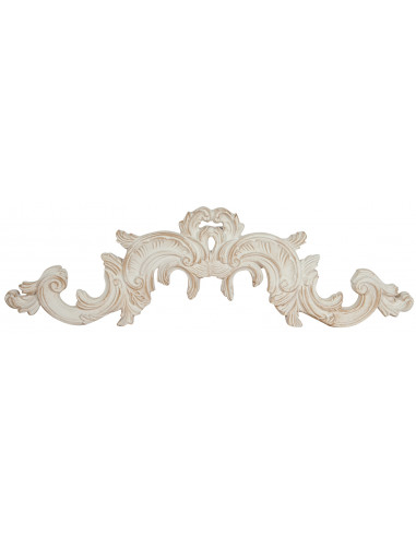 Sopraporta in legno finitura bianco anticato Made in Italy L90xPR3xH27 cm - Biscottini.it Sopraporta in legno finitura bianco anticato Made in Italy L90xPR3xH27 cm - Biscottini.it