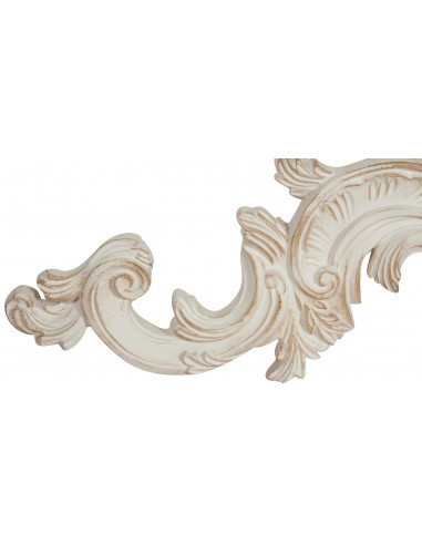 Sopraporta in legno finitura bianco anticato Made in Italy L90xPR3xH27 cm - Biscottini.it Sopraporta in legno finitura bianco anticato Made in Italy L90xPR3xH27 cm - Biscottini.it