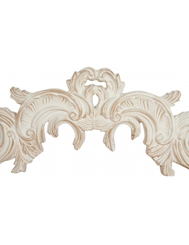 Sopraporta in legno finitura bianco anticato Made in Italy L90xPR3xH27 cm - Biscottini.it Sopraporta in legno finitura bianco anticato Made in Italy L90xPR3xH27 cm - Biscottini.it