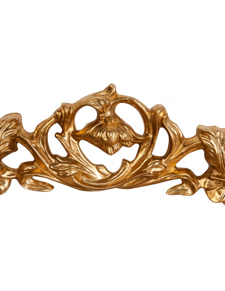 Sopraporta in legno finitura foglia oro anticato Made in Italy L75xPR5,5xH24 cm - Biscottini.it