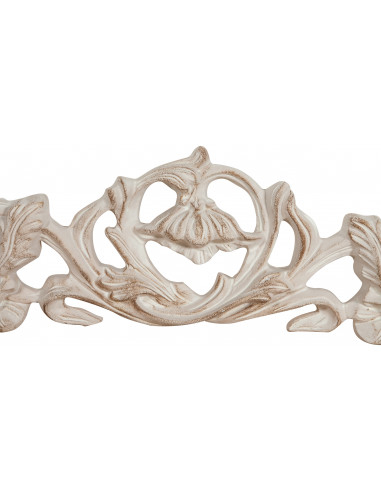 Sopraporta in legno finitura bianco anticato Made in Italy L75xPR5,5xH24 cm - Biscottini.it Sopraporta in legno finitura bianco anticato Made in Italy L75xPR5,5xH24 cm - Biscottini.it