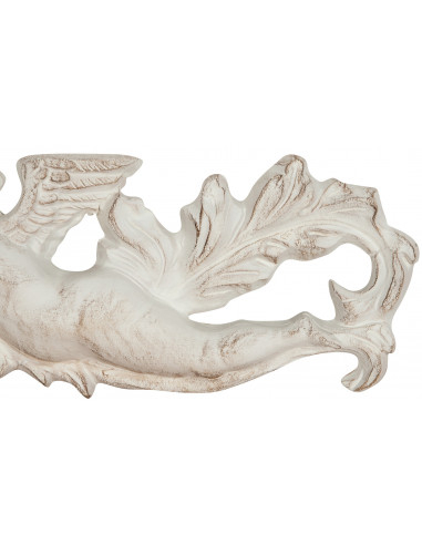 Sopraporta in legno finitura bianco anticato Made in Italy L87xPR4xH22 cm - Biscottini.it Sopraporta in legno finitura bianco anticato Made in Italy L87xPR4xH22 cm - Biscottini.it