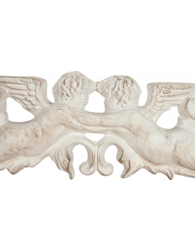 Sopraporta in legno finitura bianco anticato Made in Italy L87xPR4xH22 cm - Biscottini.it Sopraporta in legno finitura bianco anticato Made in Italy L87xPR4xH22 cm - Biscottini.it