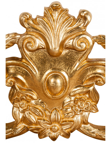 Sopraporta in legno finitura foglia oro anticato Made in Italy L98xPR4xH33 cm - Biscottini.it