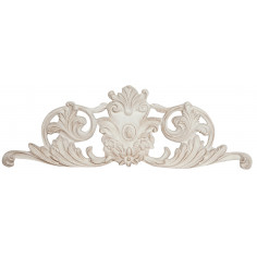 Sopraporta in legno finitura bianco anticato Made in Italy L98xPR4xH33 cm - Biscottini.it 2