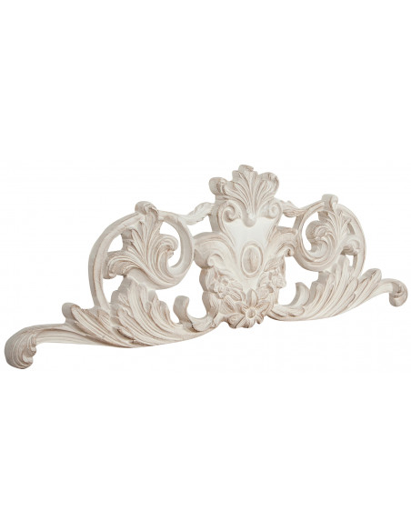 Porta externa de madeira com acabamento branco antigo Made in Italy L98xDP4xH33 cm - Biscottini.it