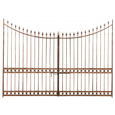 Cancello in ferro pieno L400xPR4xH289 cm