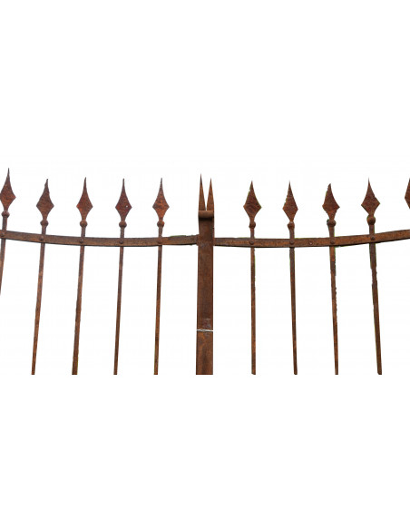 Portão de ferro maciço L400xDP4xH289 cm