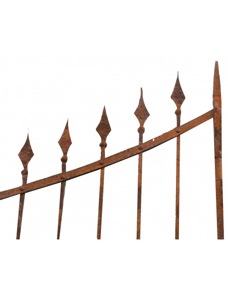Portão de ferro maciço L400xDP4xH289 cm