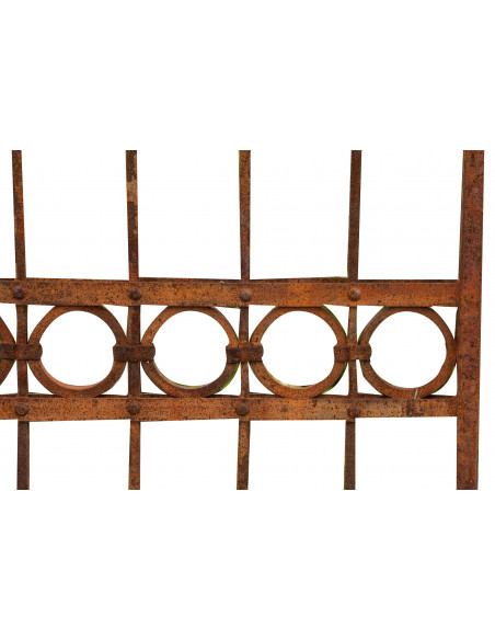 Portão de ferro maciço L400xDP4xH289 cm