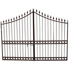 Cancello in ferro pieno L350xPR4xH288 cm