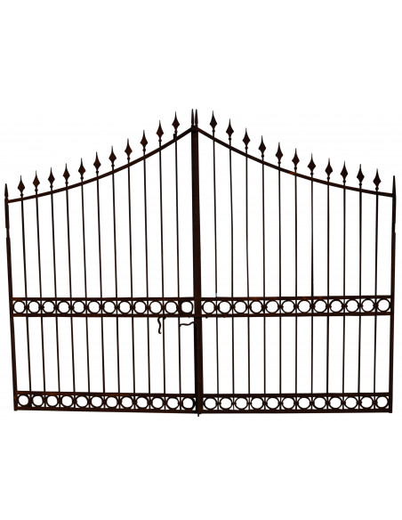 Portão de ferro maciço L350xDP4xH288 cm