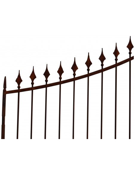 Portão de ferro maciço L350xDP4xH288 cm