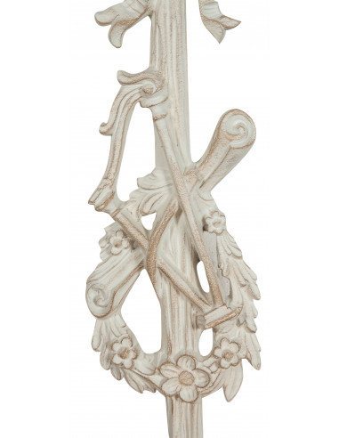 Fregio in legno finitura bianco anticato Made in Italy L17xPR3,5xH73 cm - Biscottini.it Fregio in legno finitura bianco anticato Made in Italy L17xPR3,5xH73 cm - Biscottini.it