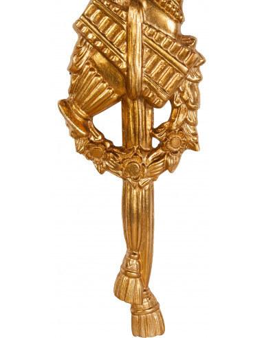 Friso de madeira com acabamento em folha de ouro antigo Fabricado na Itália L20xDP3,5xH72 cm - Biscottini.it Friso de madeira com acabamento em folha de ouro antigo Fabricado na Itália L20xDP3,5xH72 cm - Biscottini.it