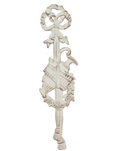 Friso de madeira com acabamento branco antigo Made in Italy L20xDP3,5xH72 cm - Biscottini.it Friso de madeira com acabamento branco antigo Made in Italy L20xDP3,5xH72 cm - Biscottini.it