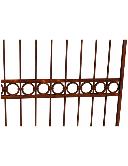 Cancello in ferro pieno L350xPR4xH288 cm