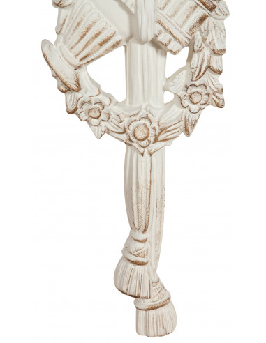 Friso de madeira com acabamento branco antigo Made in Italy L20xDP3,5xH72 cm - Biscottini.it Friso de madeira com acabamento branco antigo Made in Italy L20xDP3,5xH72 cm - Biscottini.it