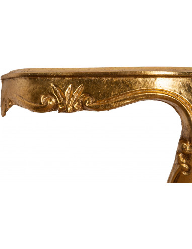 Mensola a muro in legno finitura foglia oro anticato Made in Italy L43xPR21xH32 cm - Biscottini.it Mensola a muro in legno finitura foglia oro anticato Made in Italy L43xPR21xH32 cm - Biscottini.it