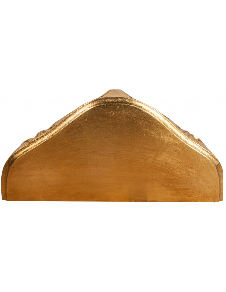 Acabamento de acabamento na prateleira da parede de madeira Oro Gold feito na Itália l43xpr21xh32 cm - biscottini.it