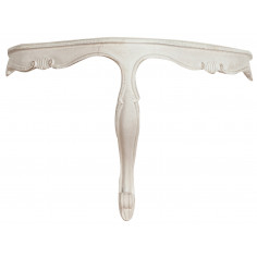 Prateleira de parede em acabamento antigo branco Feito em Itália L50xPR24xH34 cm
