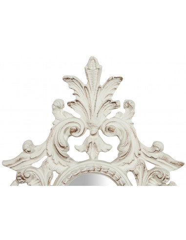 Specchiera da parete in legno finitura bianco anticato Made in Italy L40xPR4,5xH65 cm - Biscottini.it Specchiera da parete in legno finitura bianco anticato Made in Italy L40xPR4,5xH65 cm - Biscottini.it