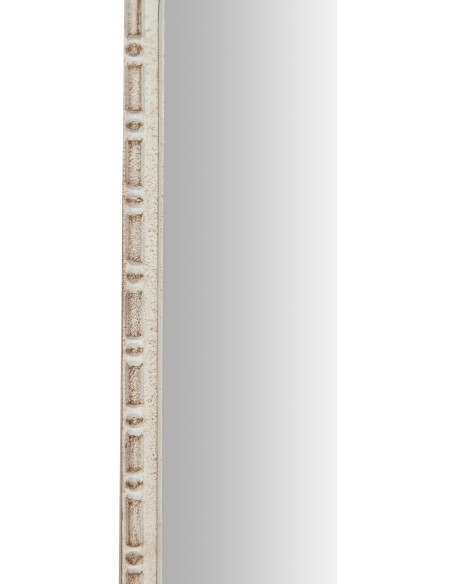 Specchiera da parete in legno finitura bianco anticato Made in Italy L19xPR3xH65 cm - Biscottini.it