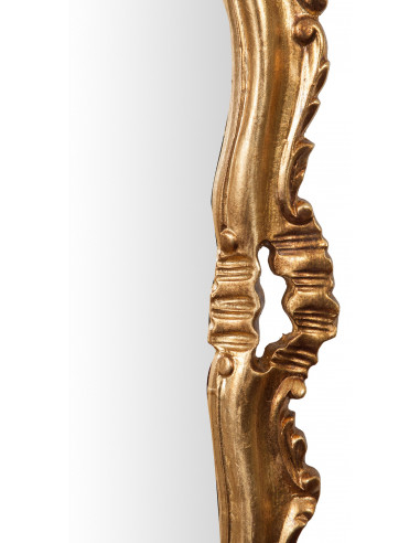 Espelho de parede em madeira acabamento folha de ouro antigo Feito em Itália L68xPR5.5xH122 cm - Biscottini.it Espelho de parede em madeira acabamento folha de ouro antigo Feito em Itália L68xPR5.5xH122 cm - Biscottini.it