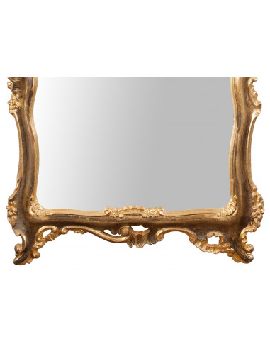 Specchiera da parete in legno finitura foglia oro anticato Made in Italy L68xPR5,5xH122 cm - Biscottini.it Specchiera da parete in legno finitura foglia oro anticato Made in Italy L68xPR5,5xH122 cm - Biscottini.it
