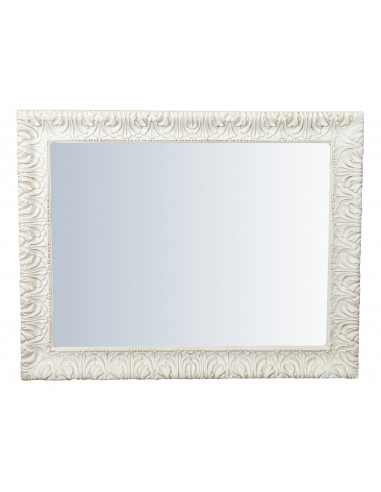 Specchiera da parete verticale/orizzontale in legno finitura bianca anticata Made in Italy L83xPR5,5xH105 cm - Biscottini.it Specchiera da parete verticale/orizzontale in legno finitura bianca anticata Made in Italy L83xPR5,5xH105 cm - Biscottini.it