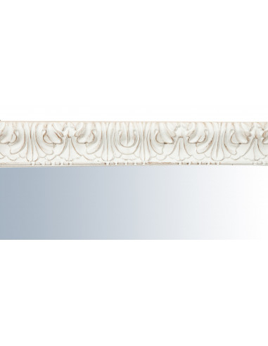 Specchiera da parete verticale/orizzontale in legno finitura bianca anticata Made in Italy L83xPR5,5xH105 cm - Biscottini.it Specchiera da parete verticale/orizzontale in legno finitura bianca anticata Made in Italy L83xPR5,5xH105 cm - Biscottini.it