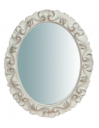 Specchiera da parete verticale/orizzontale in legno finitura bianca anticata Made in Italy L28xPR2xH34 cm - Biscottini.it Specchiera da parete verticale/orizzontale in legno finitura bianca anticata Made in Italy L28xPR2xH34 cm - Biscottini.it