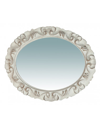 Specchiera da parete verticale/orizzontale in legno finitura bianca anticata Made in Italy L28xPR2xH34 cm - Biscottini.it Specchiera da parete verticale/orizzontale in legno finitura bianca anticata Made in Italy L28xPR2xH34 cm - Biscottini.it