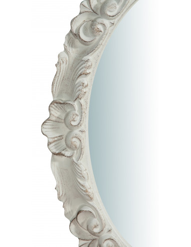 Specchiera da parete verticale/orizzontale in legno finitura bianca anticata Made in Italy L50xPR4xH65 cm - Biscottini.it Specchiera da parete verticale/orizzontale in legno finitura bianca anticata Made in Italy L50xPR4xH65 cm - Biscottini.it