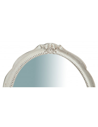 Specchiera da parete verticale/orizzontale in legno finitura bianca anticata Made in Italy L37xPR3,5xH51 cm - Biscottini.it Specchiera da parete verticale/orizzontale in legno finitura bianca anticata Made in Italy L37xPR3,5xH51 cm - Biscottini.it