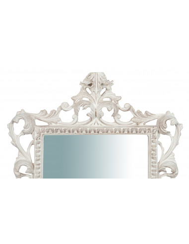 Specchiera da parete in legno finitura bianco anticato Made in Italy L45XPR4XH61 cm - Biscottini.it Specchiera da parete in legno finitura bianco anticato Made in Italy L45XPR4XH61 cm - Biscottini.it