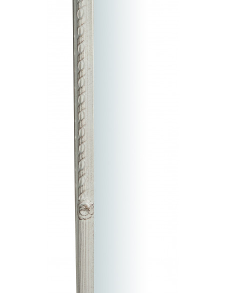 Specchiera da parete in legno finitura bianco anticato Made in Italy L40XPR4,5X90 cm - Biscottini.it