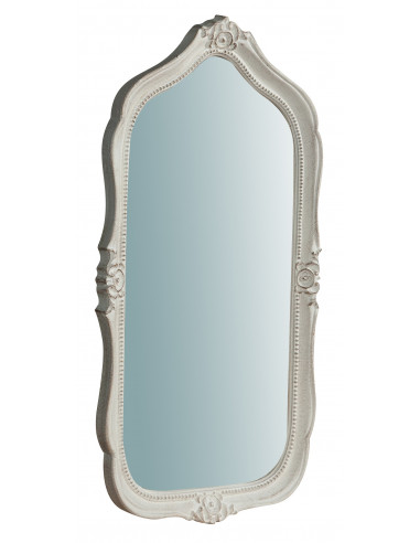 Specchiera da parete in legno finitura bianco anticato Made in Italy L32XPR2XH61 cm - Biscottini.it