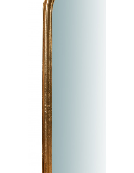 Specchiera da parete in legno finitura foglia oro anticato Made in Italy L40XPR2XH79 cm - Biscottini.it